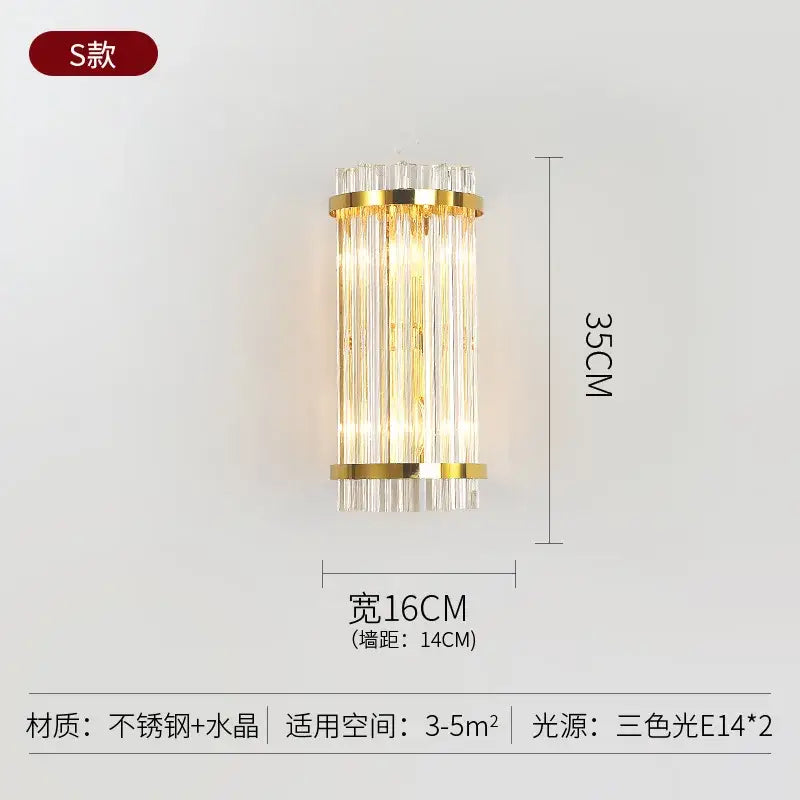 Gold Art Deco Glass Sconce