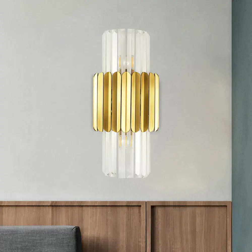 Gold Crystal Sconce Light