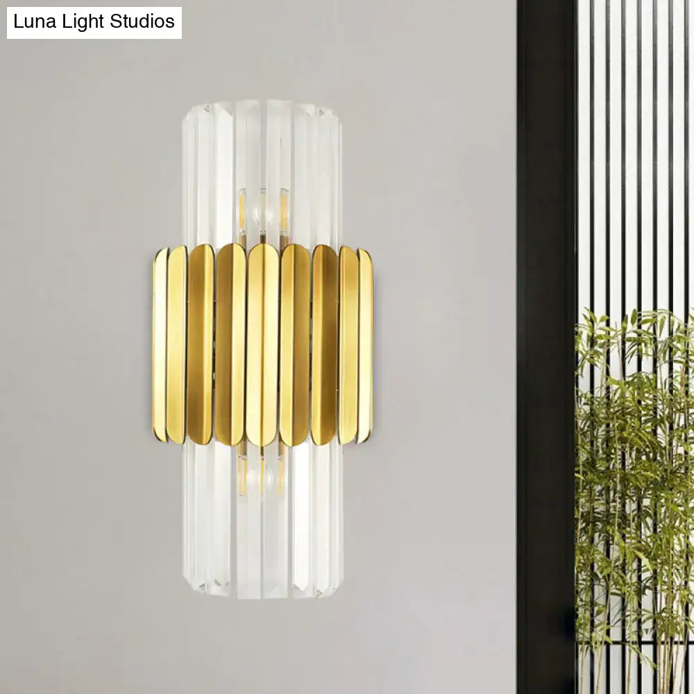 Gold Crystal Sconce Light