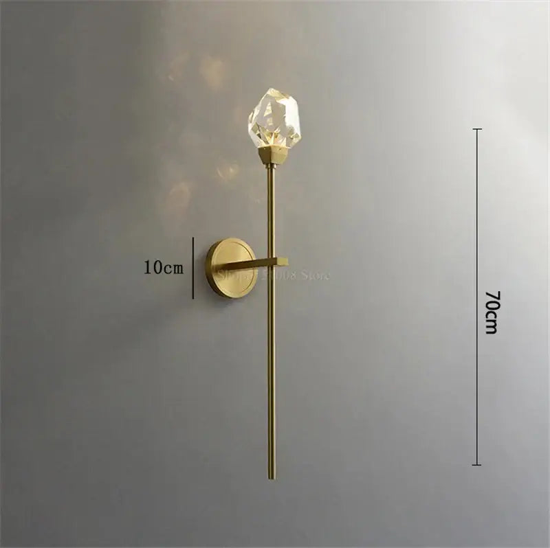 Gold Slender LED Sconce