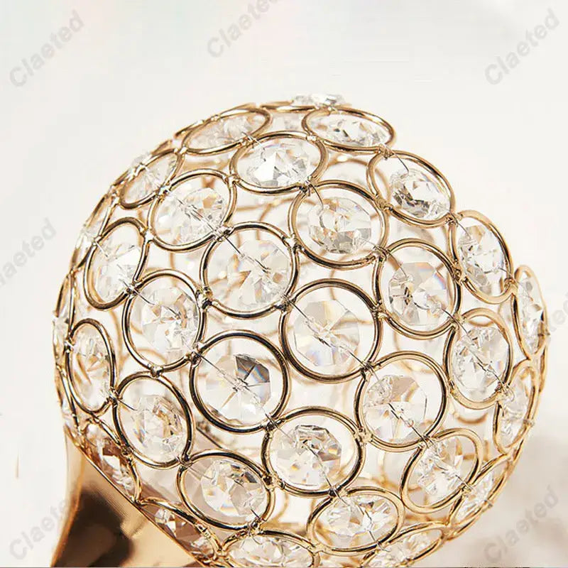 Gold Spherical Wall Sconce with Frosted Glass