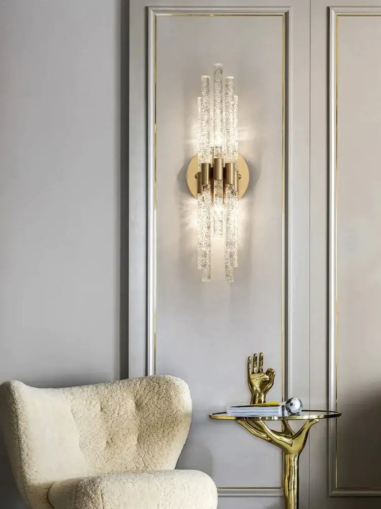Gold Vertical Rods Sconce