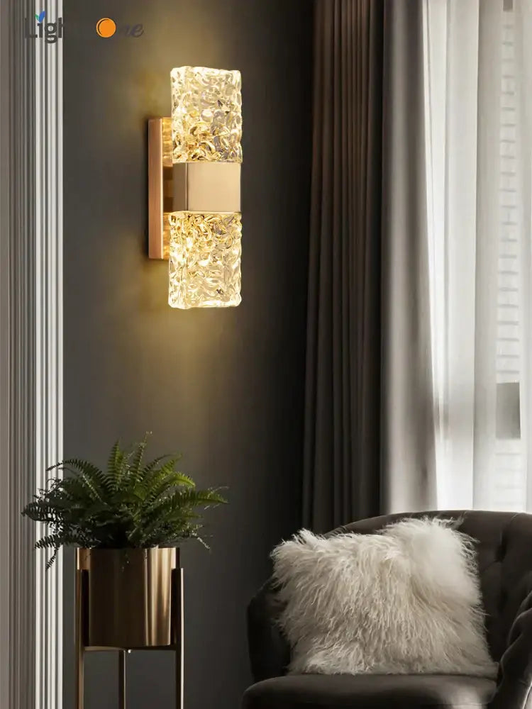 Gold Textured Wall Sconce