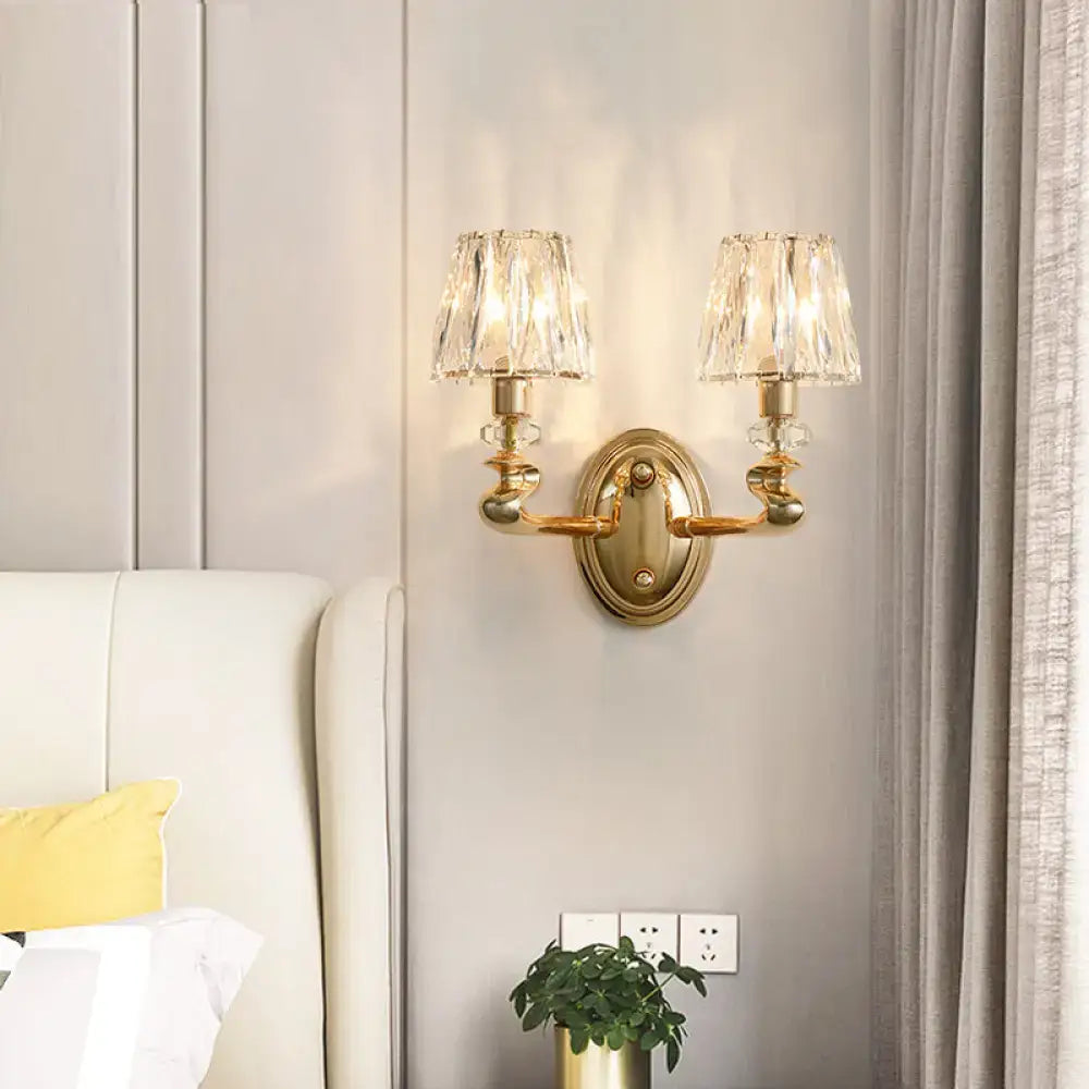 Gold Conical Wall Sconce