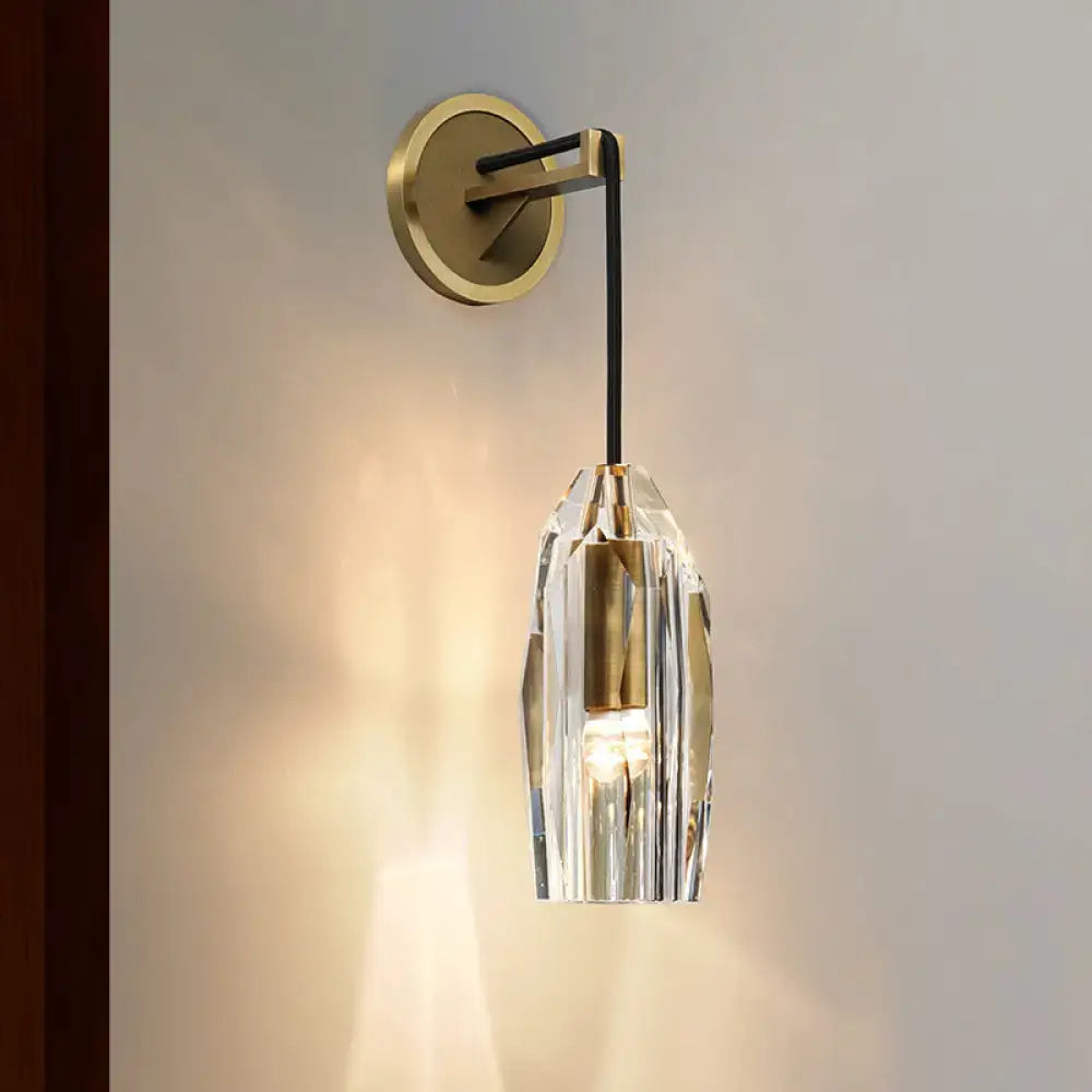 Gold Crystal Wired Sconce
