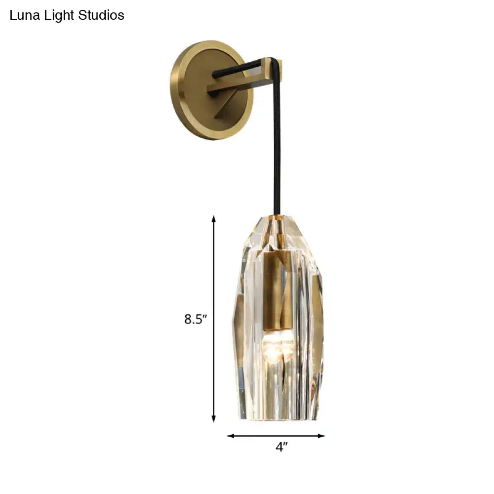 Gold Crystal Wired Sconce