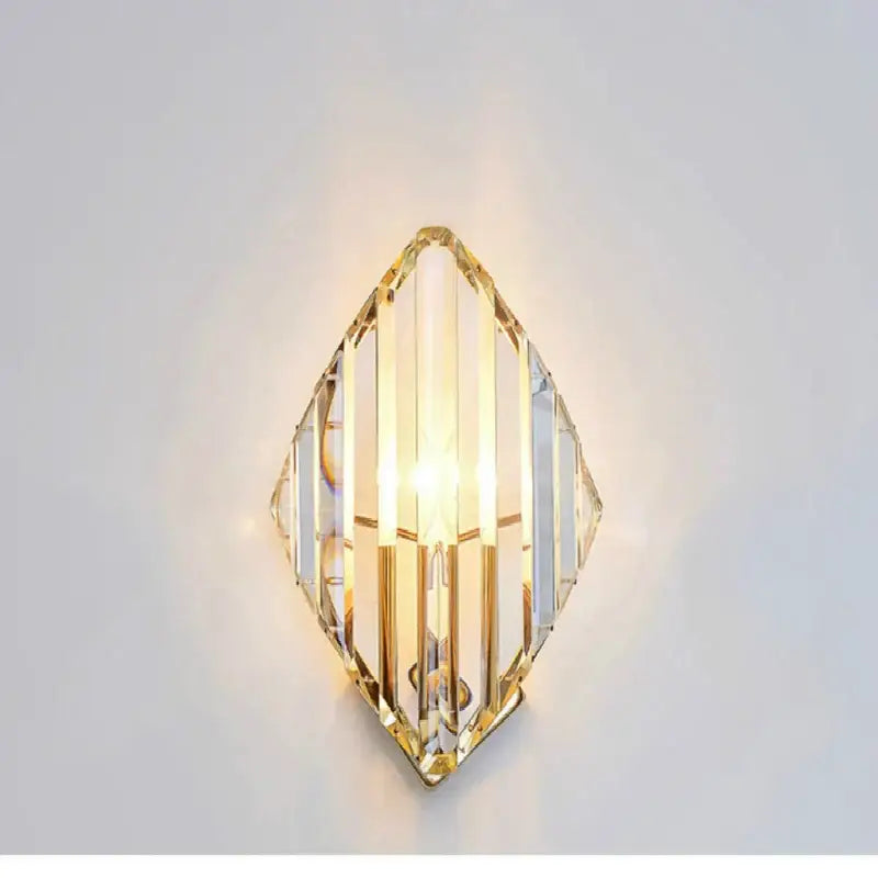 Gold Crystal Diamond Sconce