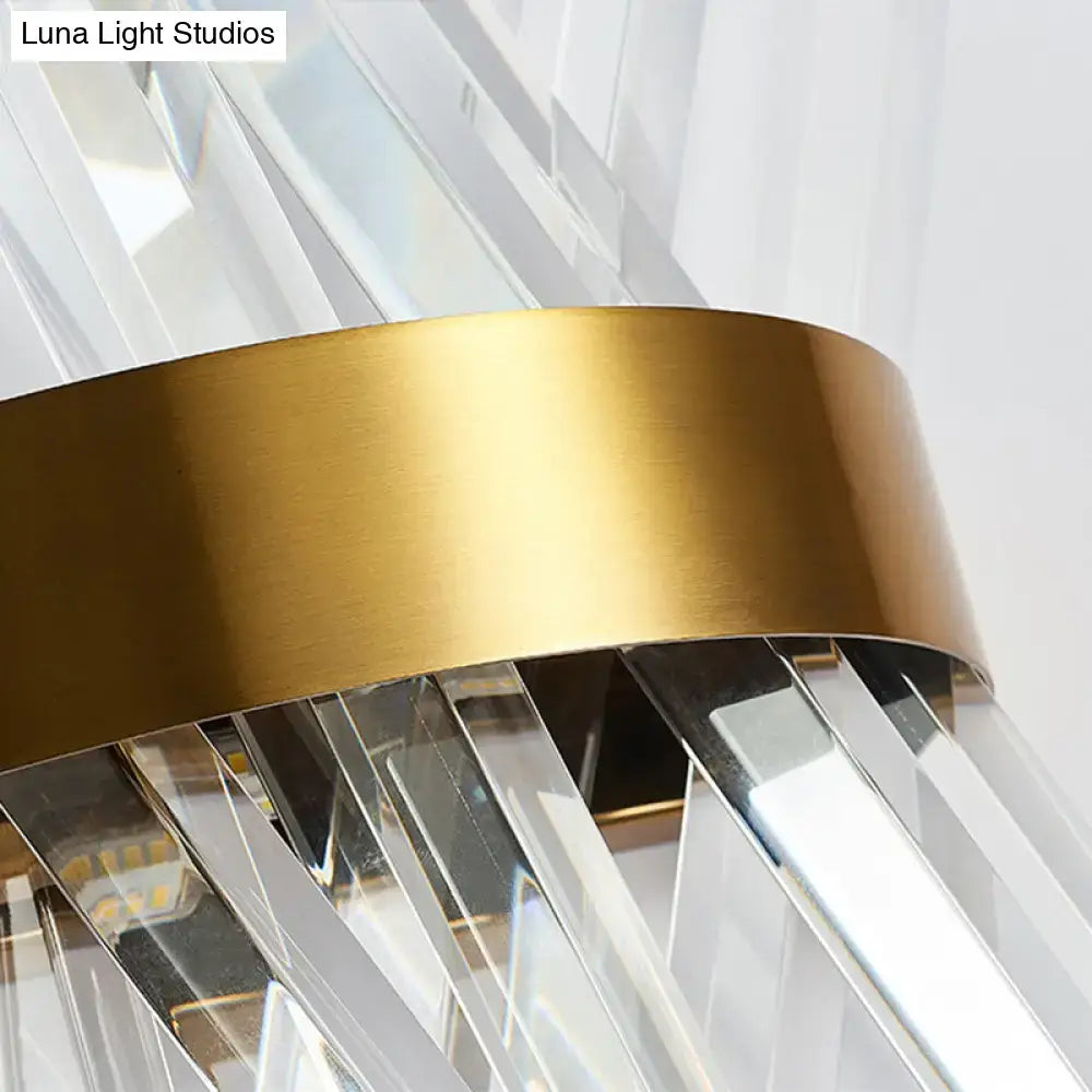 Gold X-Shaped Wall Sconce