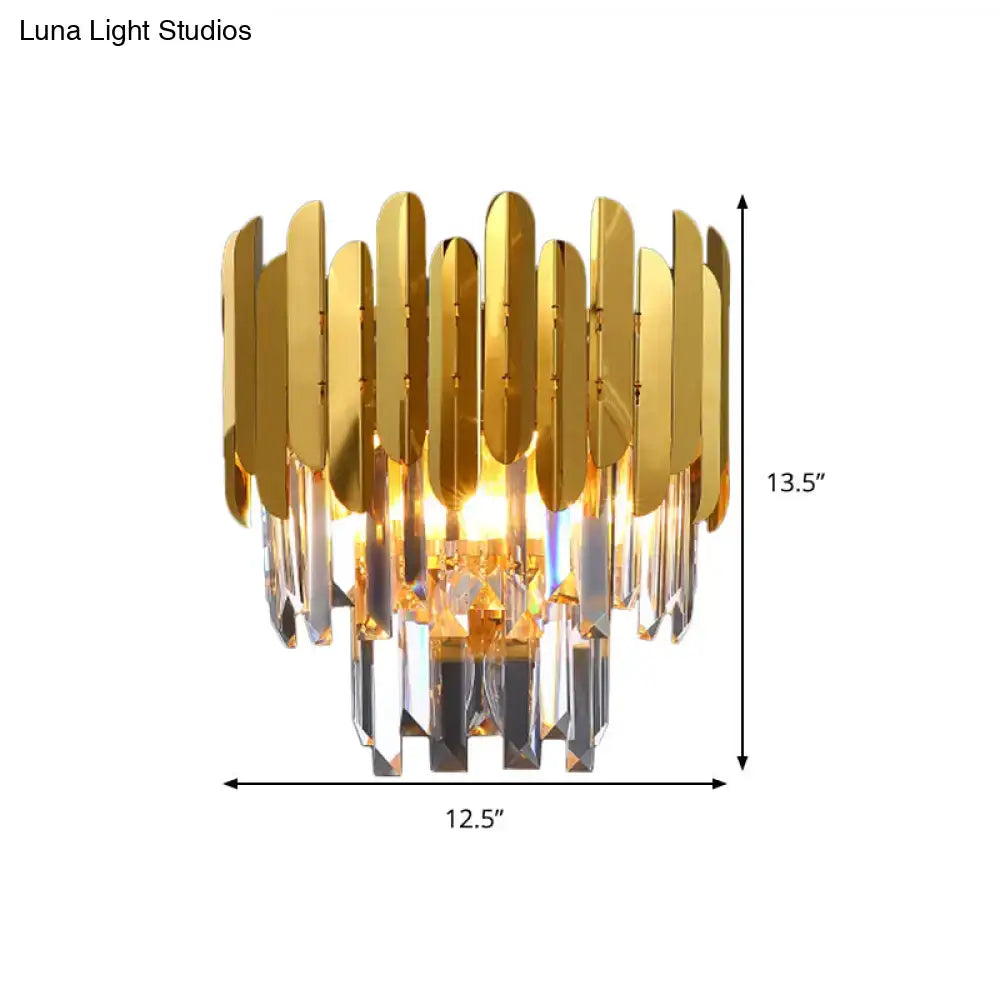 Gold Crystal Corridor Lamp