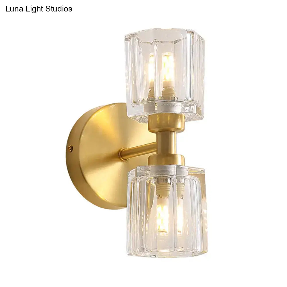 Gold Rectangular Wall Sconce