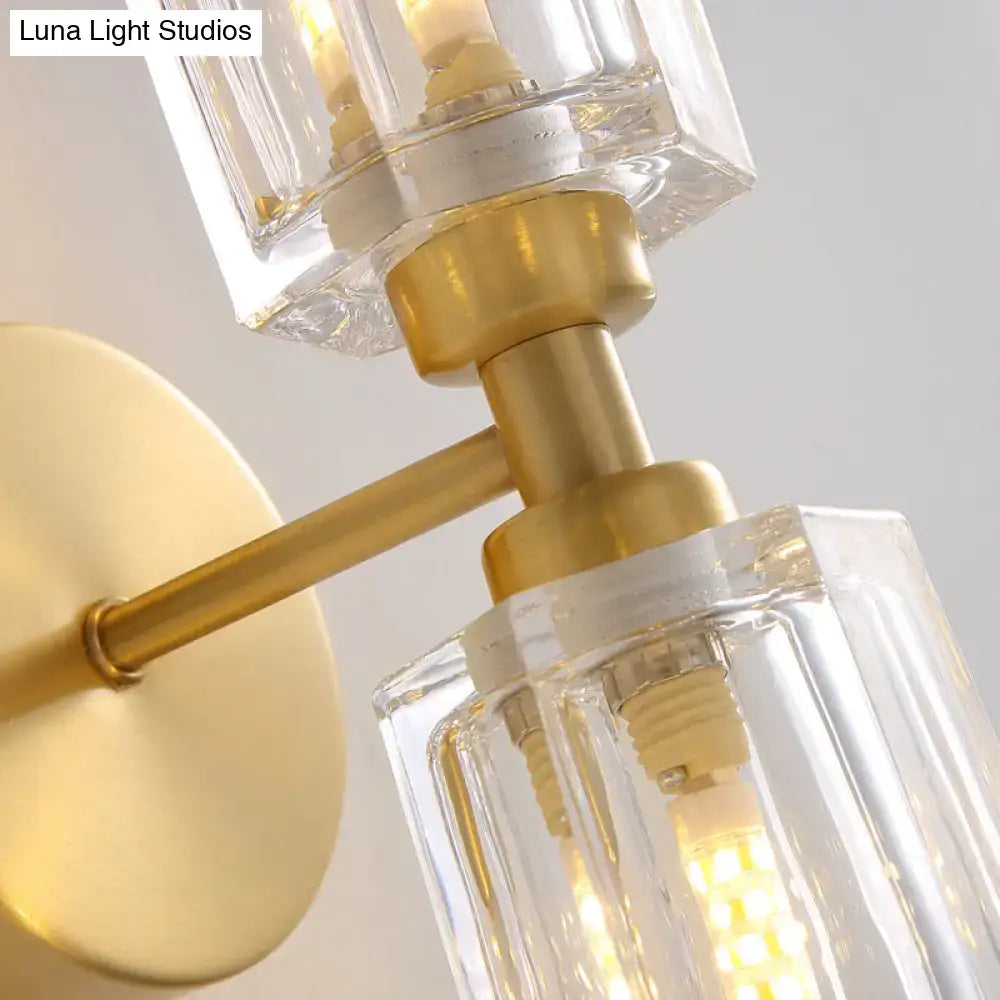 Gold Rectangular Wall Sconce