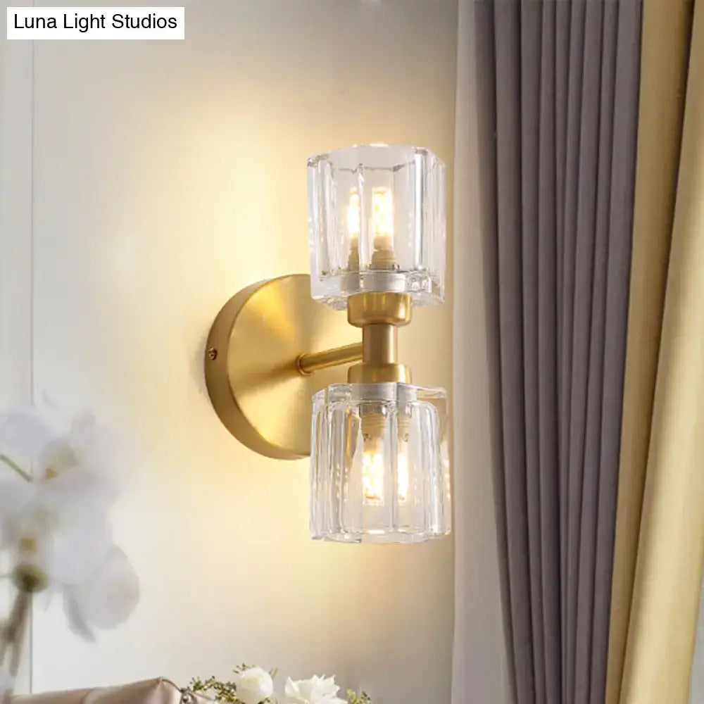 Gold Rectangular Wall Sconce