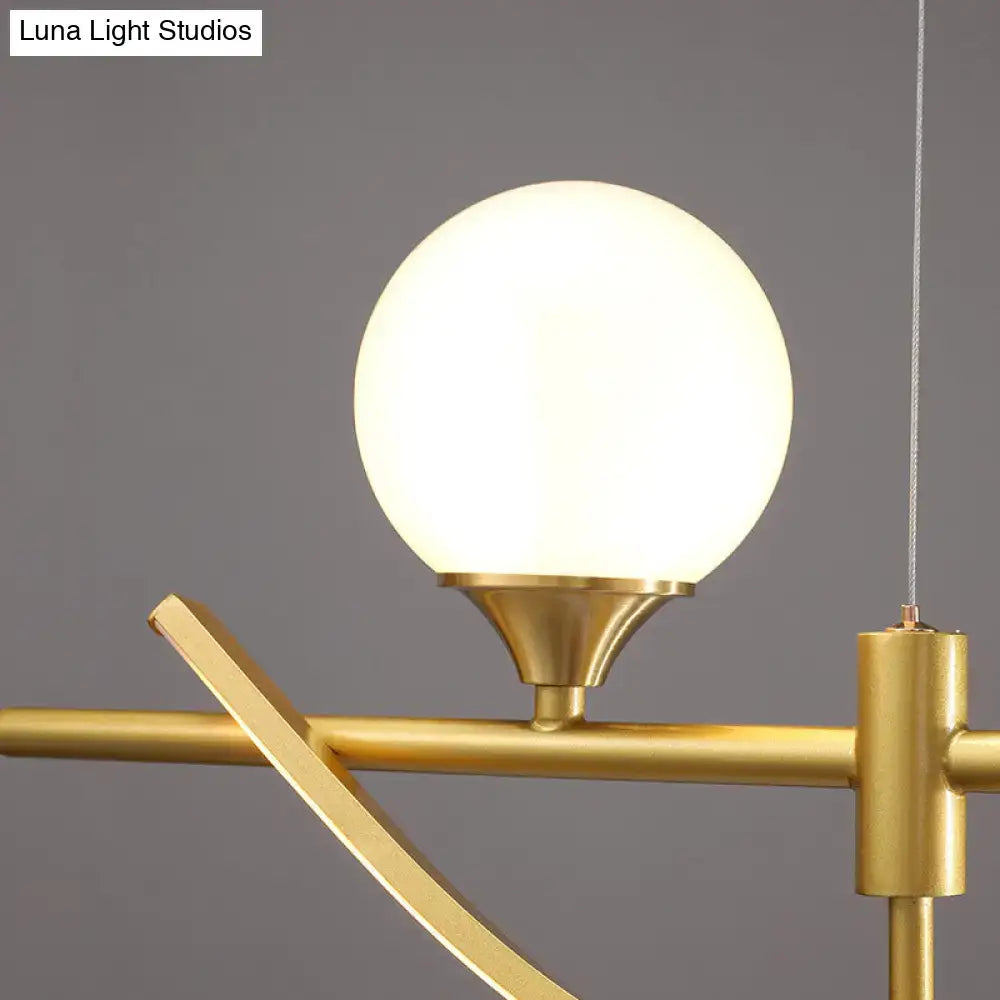 Gold Curve Pendant Light