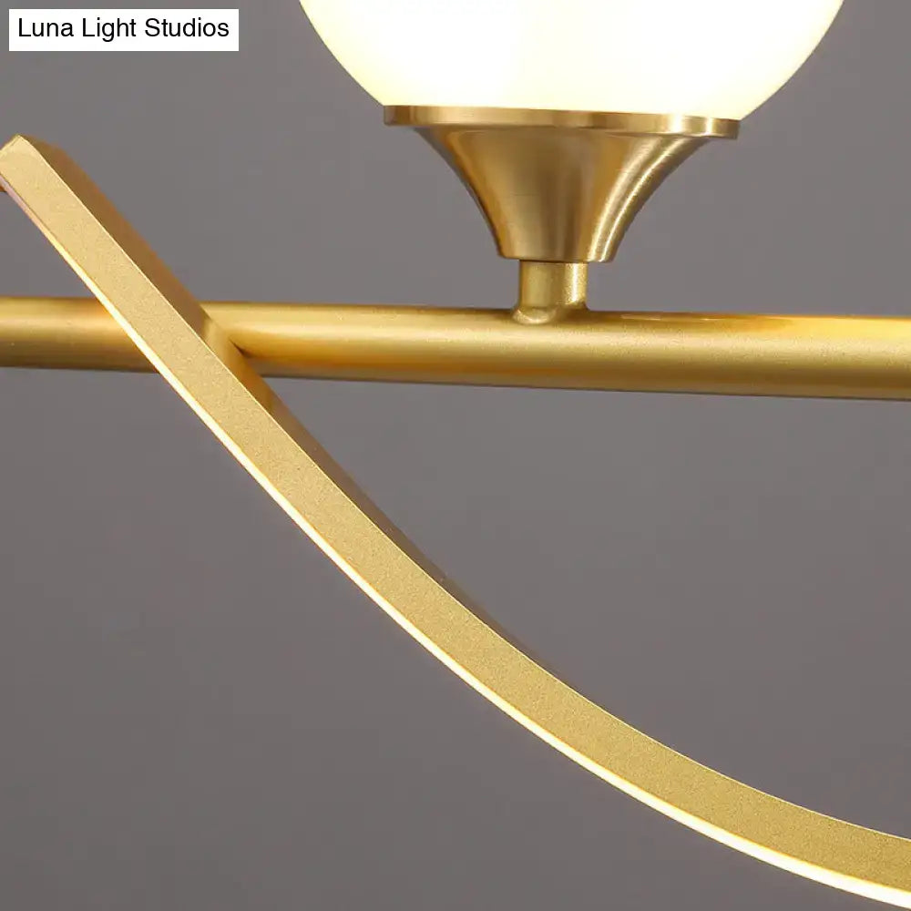 Gold Curve Pendant Light