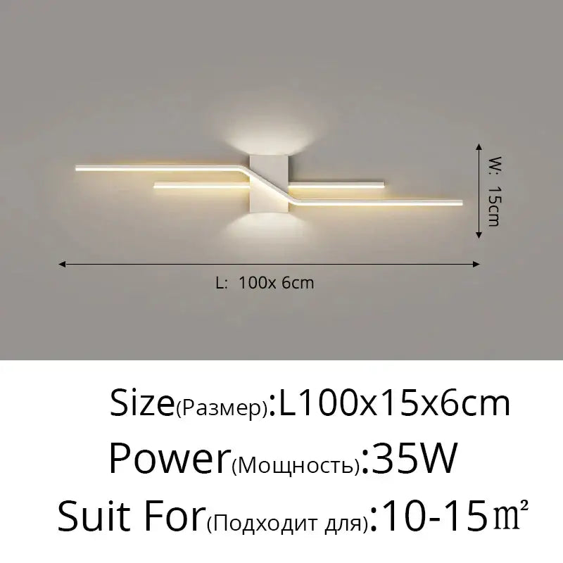 Black LED Wall Lamp Sleek Modern Bedroom Style