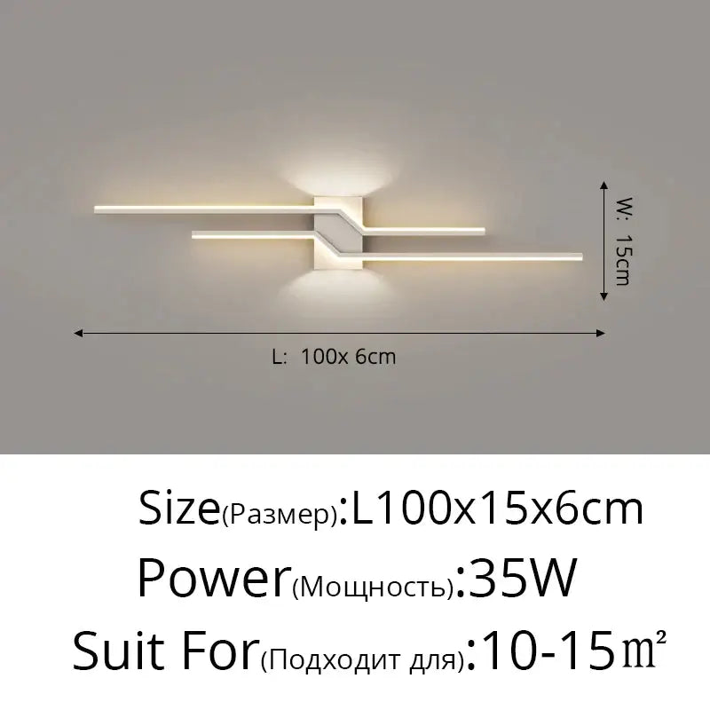 Black LED Wall Lamp Sleek Modern Bedroom Style