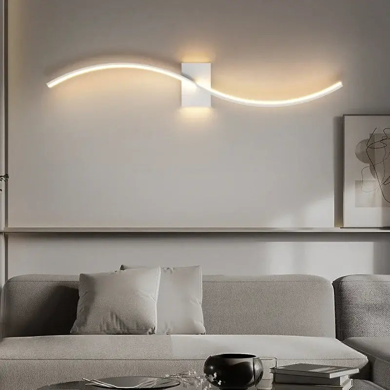Black Modern LED Wall Lamp for Bedroom and Hallway