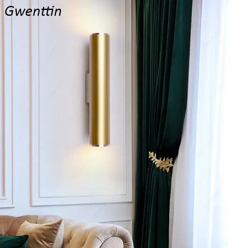 Gold LED Wall Sconce Light