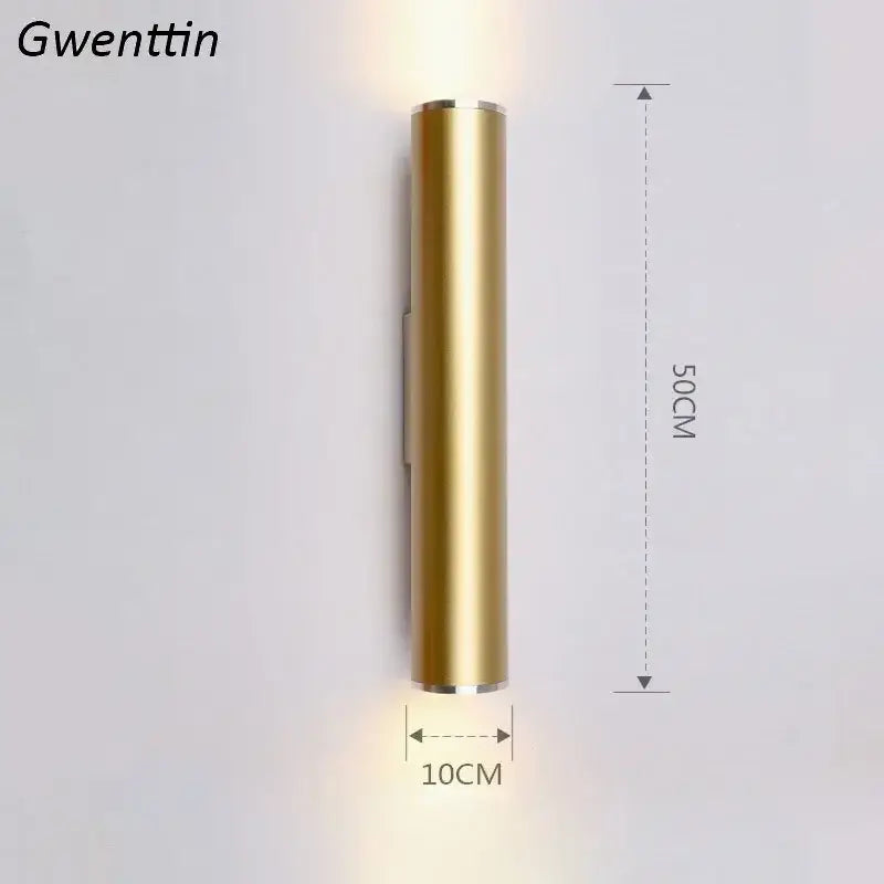 Gold LED Wall Sconce Light