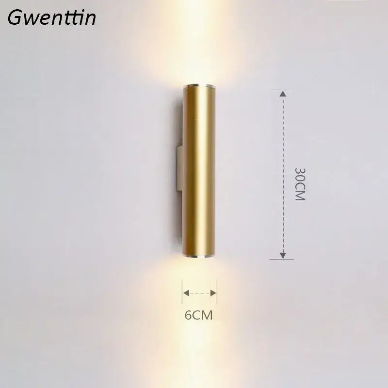 Gold LED Wall Sconce Light