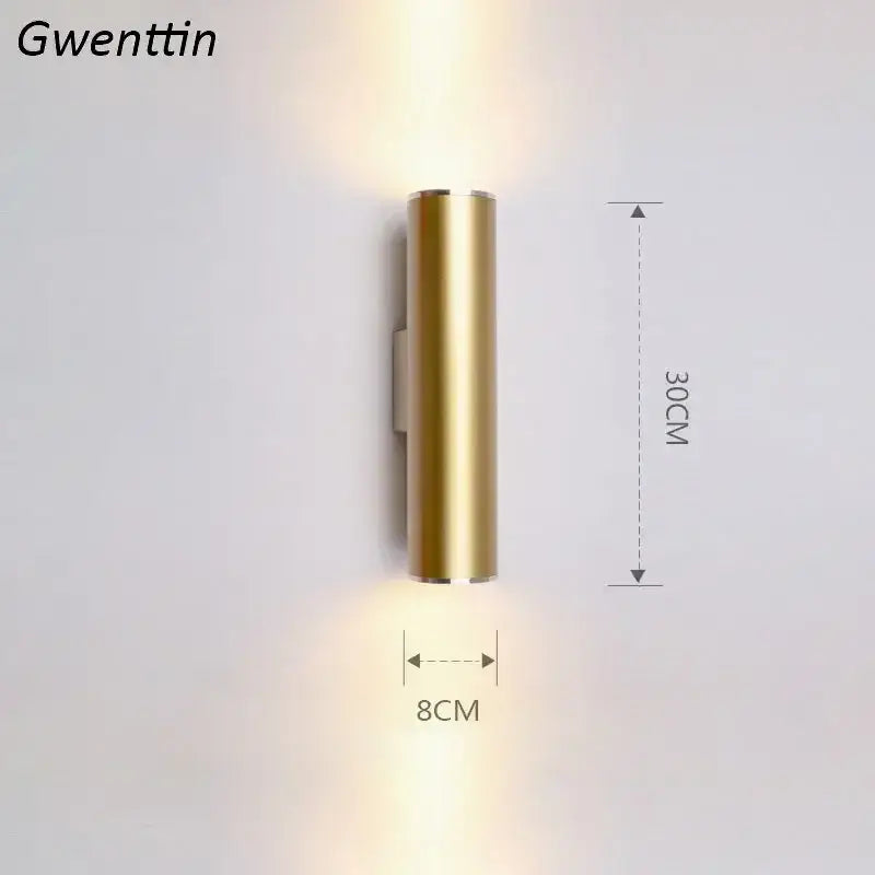Gold LED Wall Sconce Light