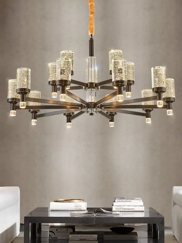 Gold Bubble Crystal Chandelier