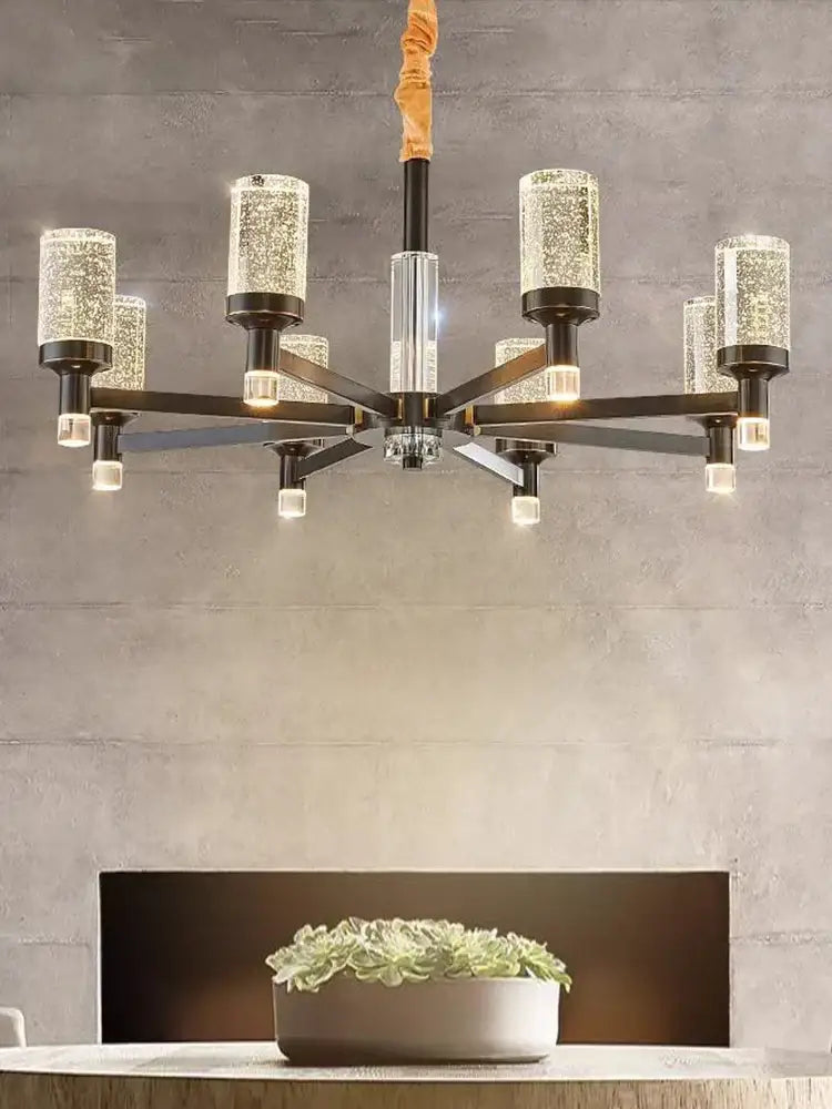 Gold Bubble Crystal Chandelier