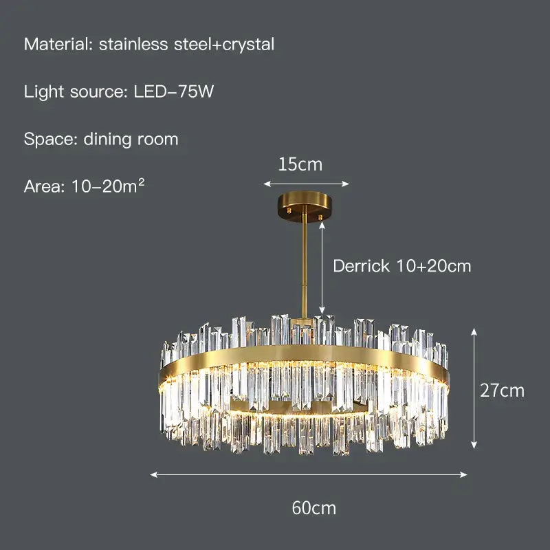 Gold Nordic Chandelier