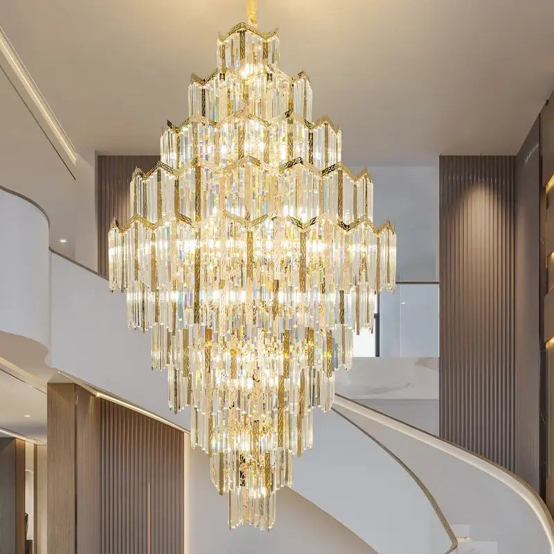 Gold Loft Crystal Chandelier