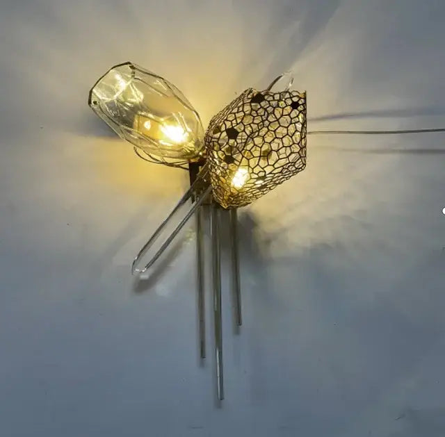 Gold Crystal Duplex Chandelier