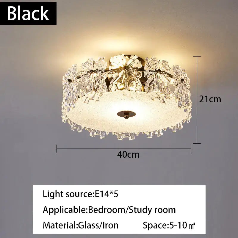 Crystal Maple Leaf Chandelier
