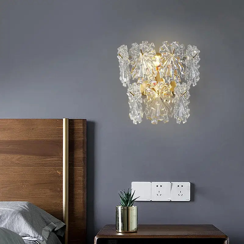 Crystal Maple Leaf Chandelier
