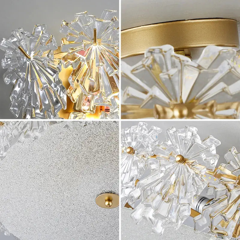 Crystal Maple Leaf Chandelier