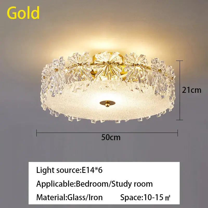 Crystal Maple Leaf Chandelier