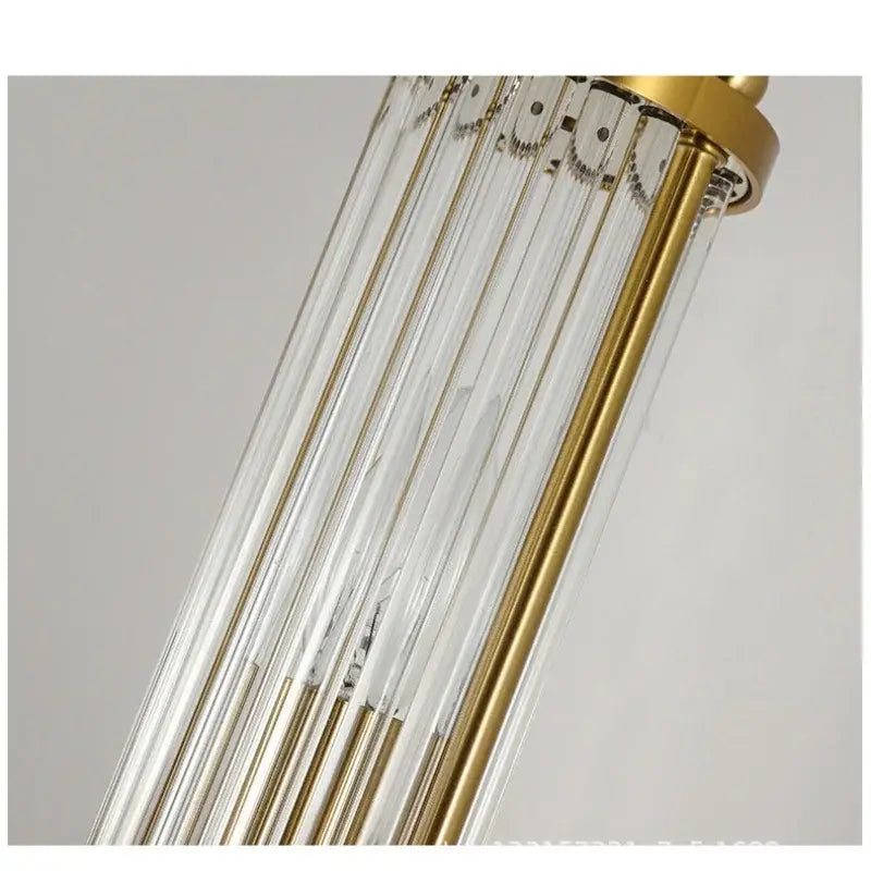 Gold Crystal 2-Head Bedroom Wall Sconce