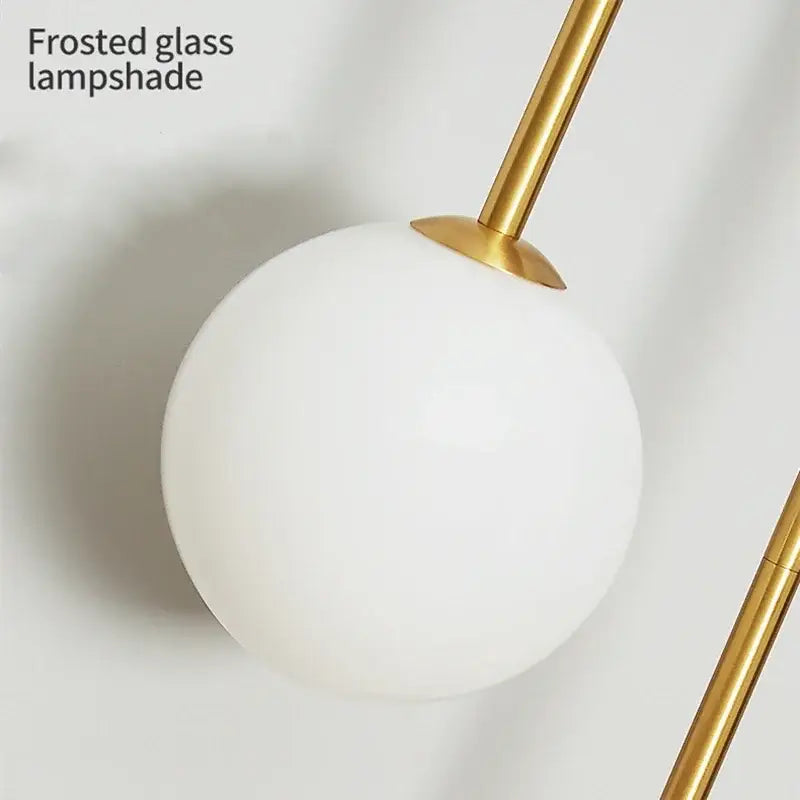 Gold Glass Ball Wall Sconce