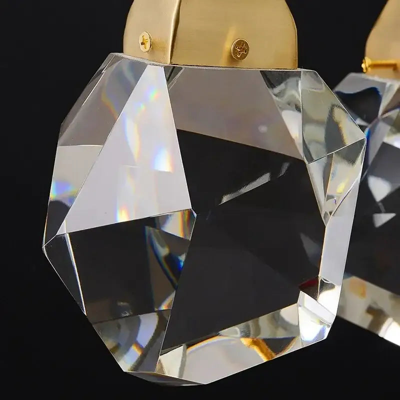 Gold Crystal Ball Chandelier For Living Room