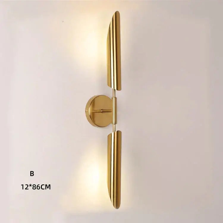 Gold Double Glass Sconce