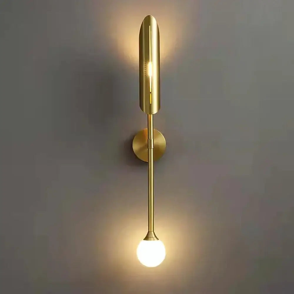 Gold Double Glass Sconce