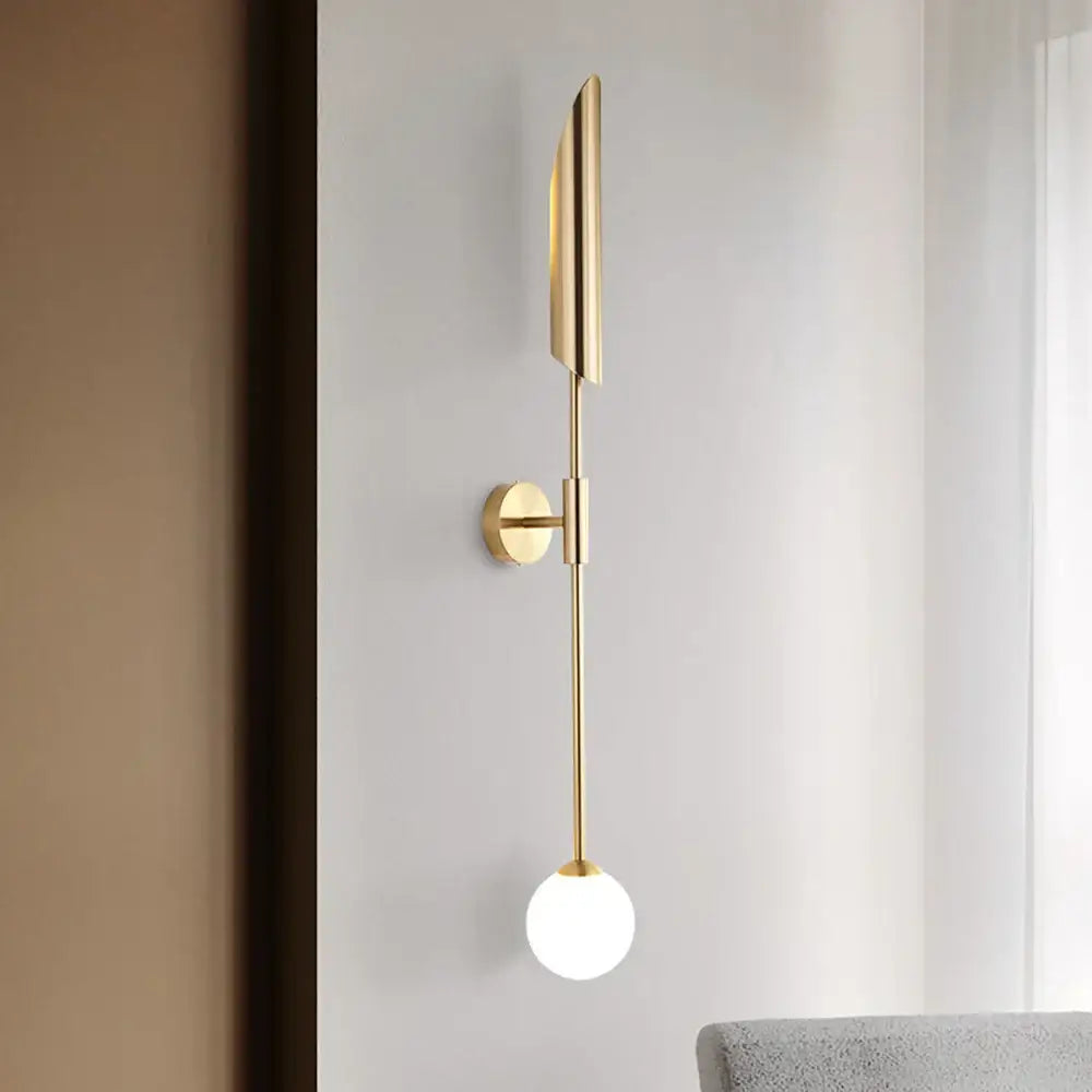 Gold Double Glass Sconce