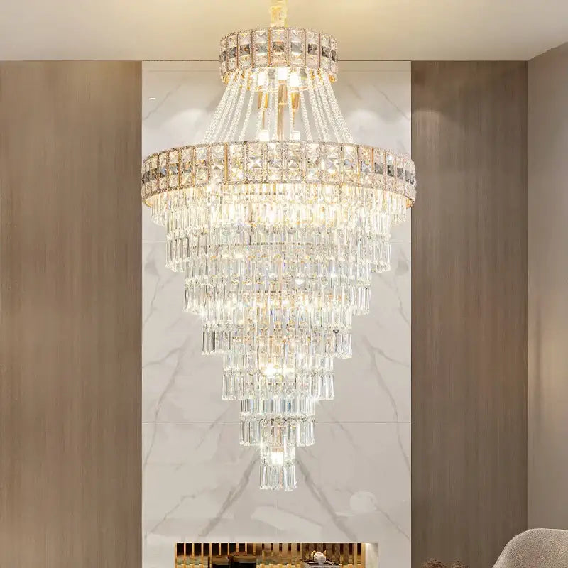 Gold Villa Crystal Chandelier