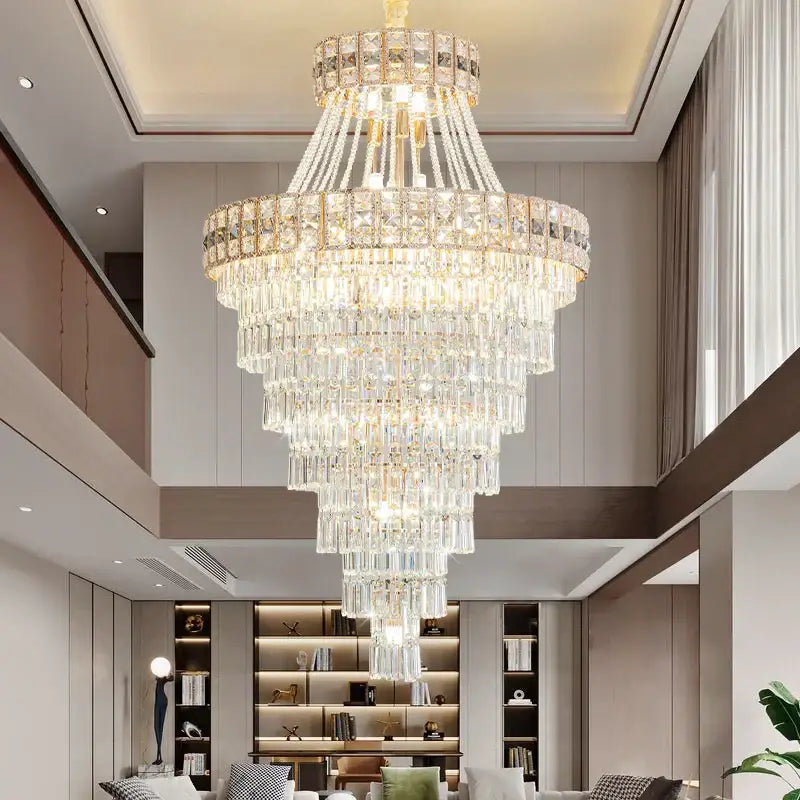 Gold Villa Crystal Chandelier