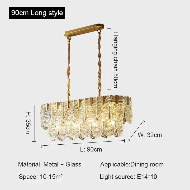 Gold Crystal Ceiling Fan Glass Tier Design