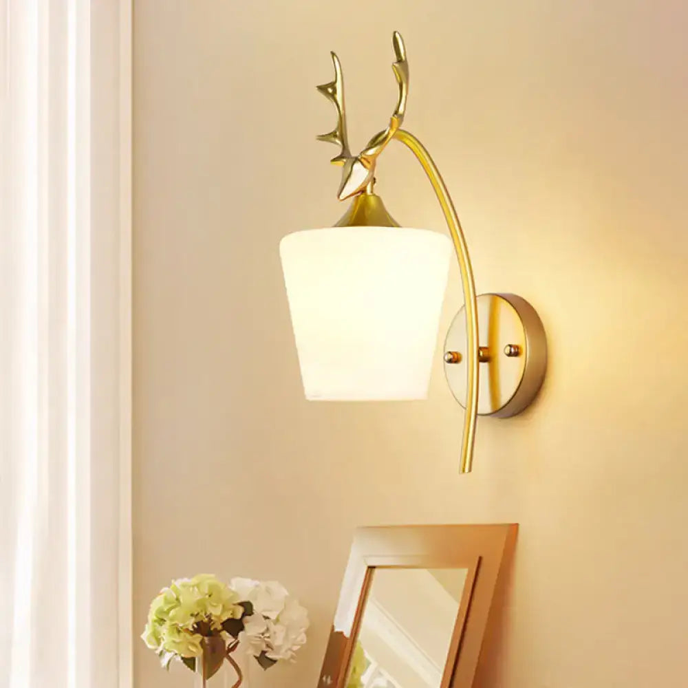 Gold Elk Wall Sconce