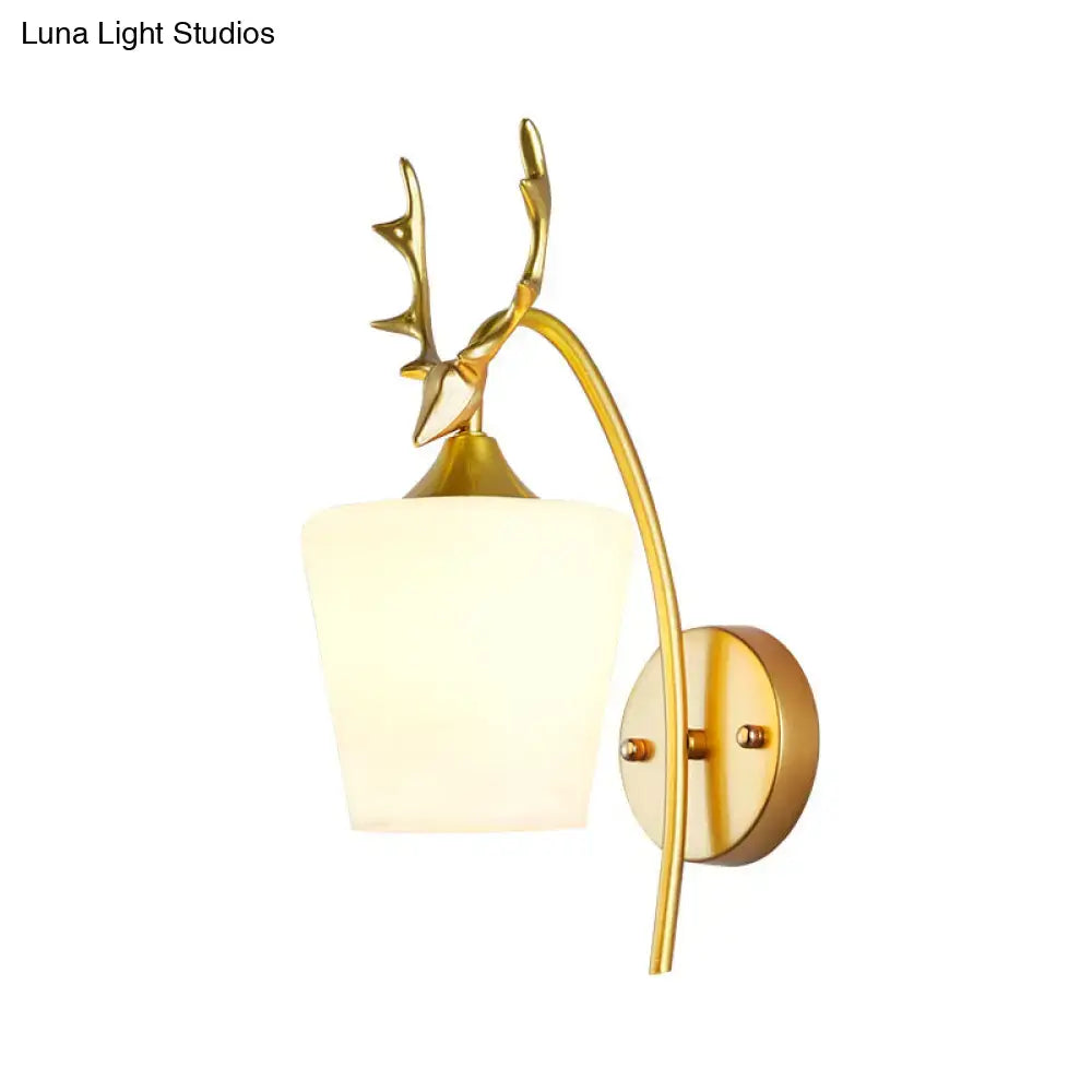 Gold Elk Wall Sconce