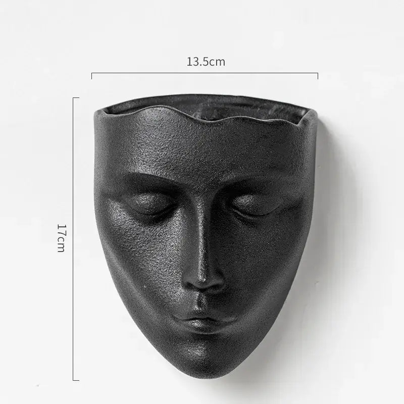 Gold Ceramic Wall Vase