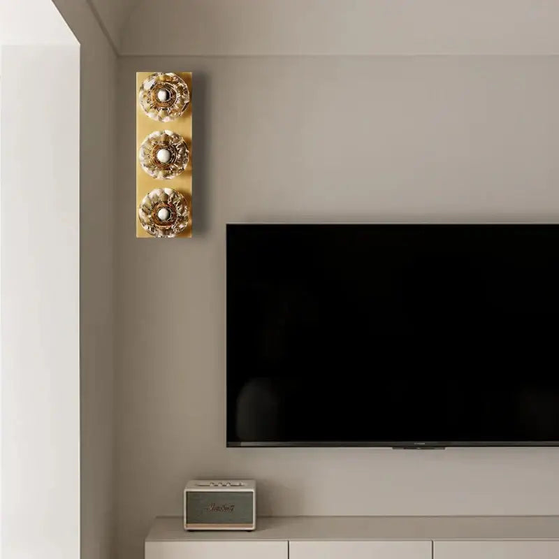 Gold Crystal 5-Light Wall Sconce