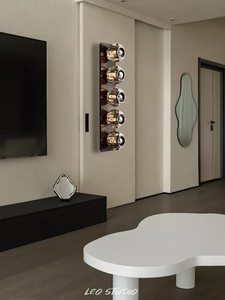 Gold Crystal 5-Light Wall Sconce