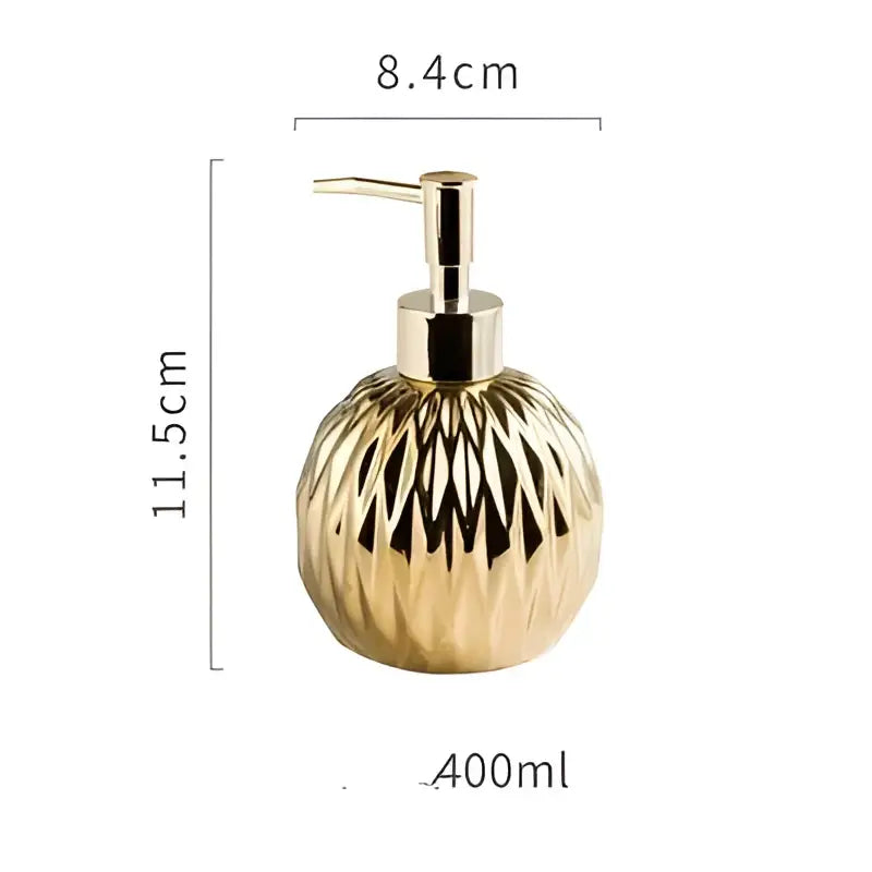 Gold Glass Soap Dispenser