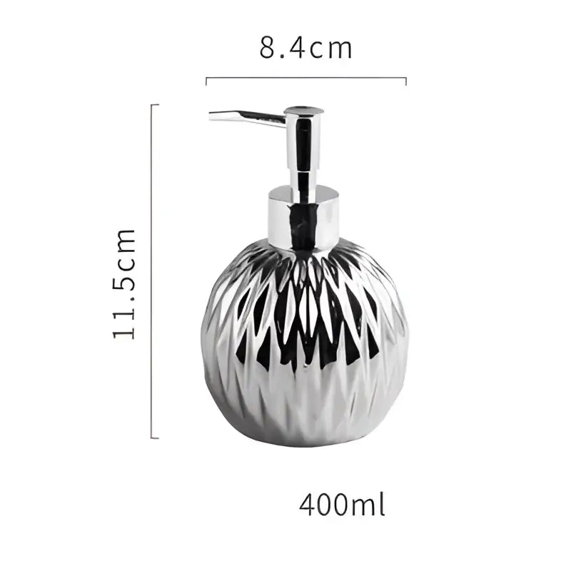 Gold Glass Soap Dispenser